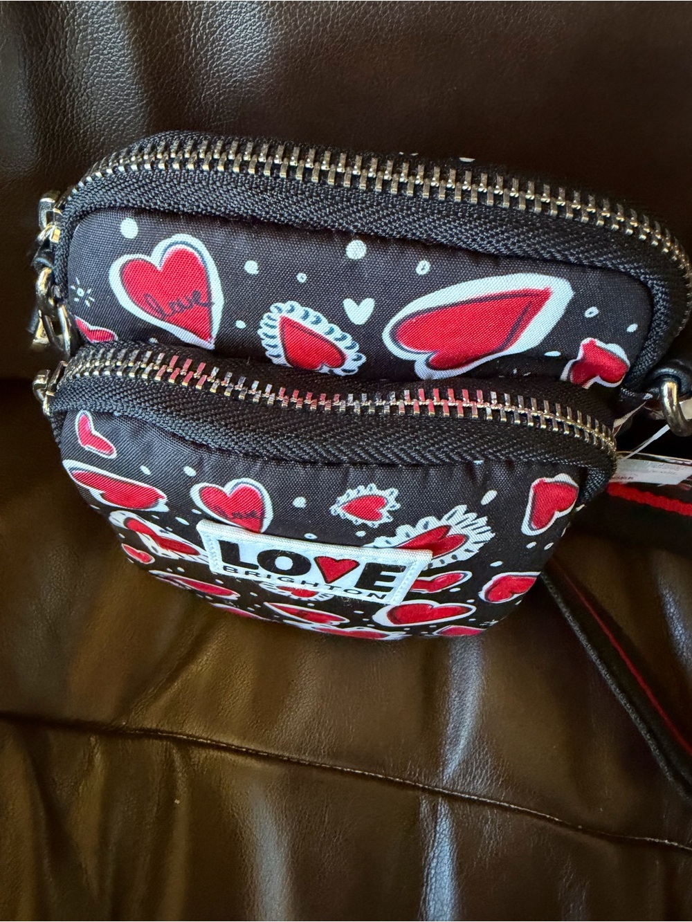 Brighton Hearts a Flutter Crossbody Bag NWT Retail $88 - Picture 5 of 10